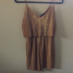 Gold cocktail romper
